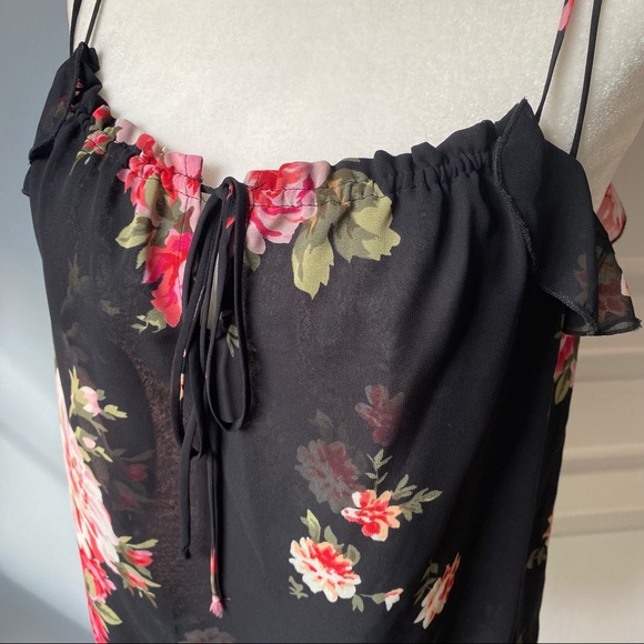 Express Bold Floral Cami Top - Picture 4 of 6